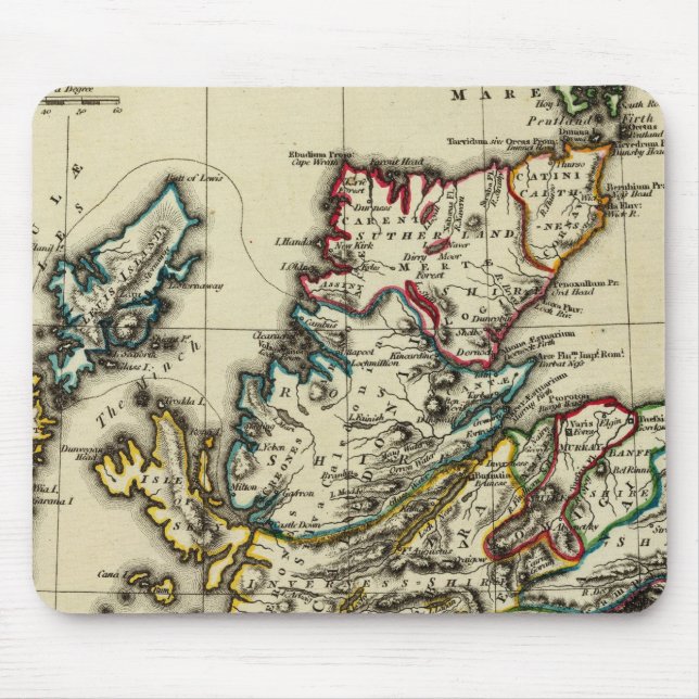 Alfombrilla De Ratón Escocia antigua, moderna (Frente)