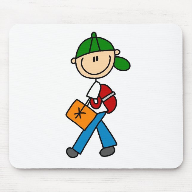 Alfombrilla De Ratón Escolar con la mochila Mousepad (Frente)