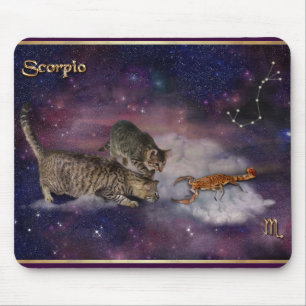 Alfombrilla De Ratón Escorpio para los amantes del gato