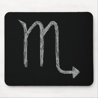 Alfombrilla De Ratón Escorpión. Rótulo de la astrología del zodiaco.