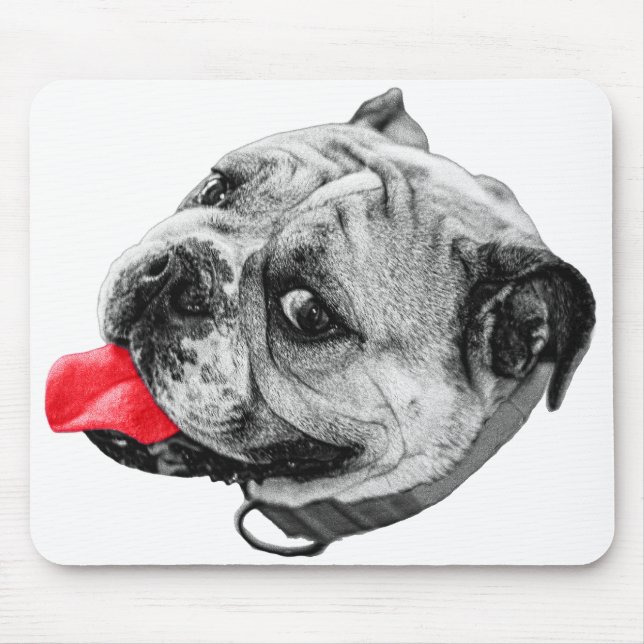 Alfombrilla De Ratón Escritorio Bulldog de acento (Frente)