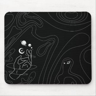 Alfombrilla De Ratón Escritorio de arte de la línea espacial