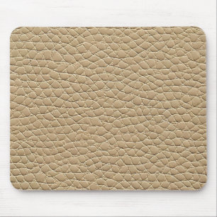 Alfombrilla De Ratón 🤍 Escritorio de cuero beige Calma oficina moderna