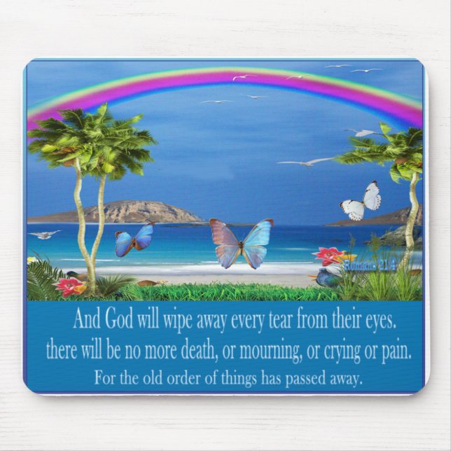 Alfombrilla De Ratón Escritura cristiana (Frente)