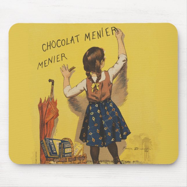 Alfombrilla De Ratón Escritura de pared de Chocolat Menier (Frente)