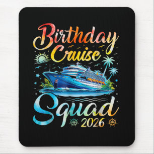 Alfombrilla De Ratón Escuadrón de crucero de cumpleaños 2026