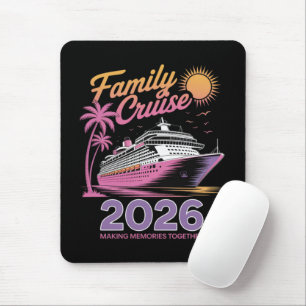 Alfombrilla De Ratón Escuadrón de crucero familiar viaje coincidente de