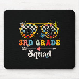 Alfombrilla De Ratón Escuadrón de tercer grado Cute Groovy Student de v