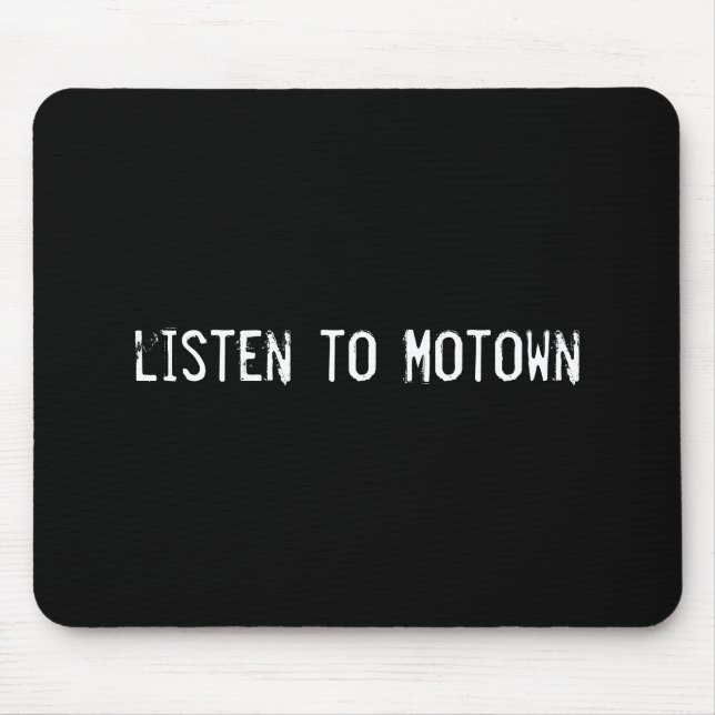 Alfombrilla De Ratón escuchar a Motown (Frente)