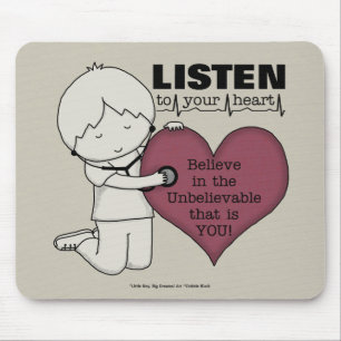 Alfombrilla De Ratón Escuche su corazón