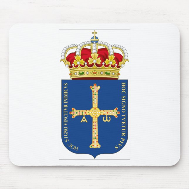 Alfombrilla De Ratón Escudo de armas de Asturias (España) (Frente)