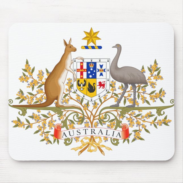 Alfombrilla De Ratón escudo de armas de australia (Frente)