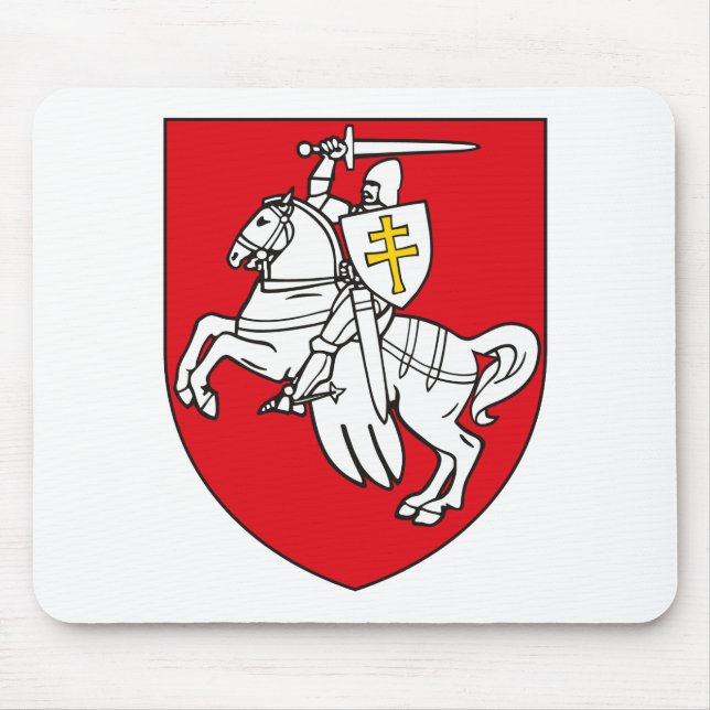 Alfombrilla De Ratón Escudo de armas de Belarús Mousepad (Frente)