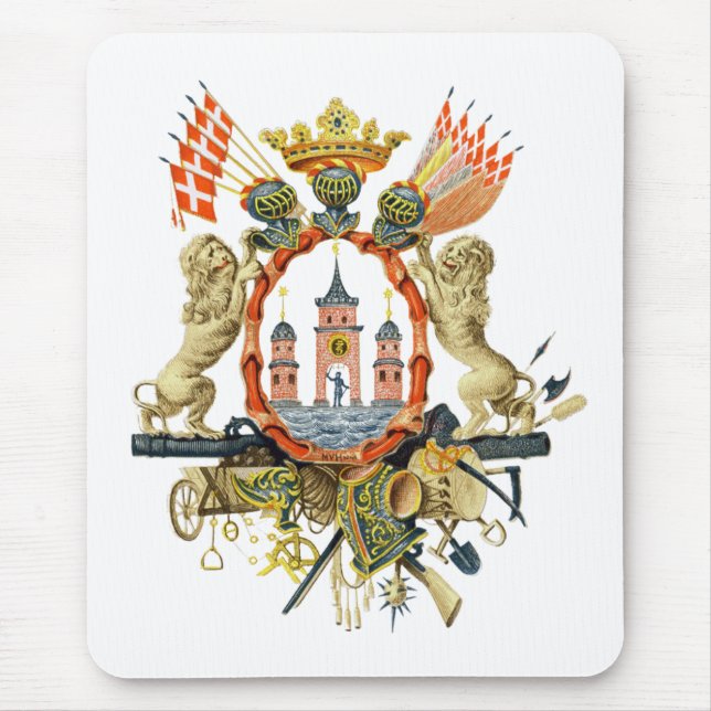 Alfombrilla De Ratón Escudo de armas de Copenhague (Frente)