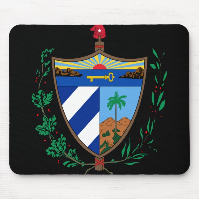 Alfombrilla De Ratón escudo de armas de cuba (Frente)
