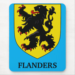 Alfombrilla De Ratón Escudo de Armas de Flandes León Heraldico