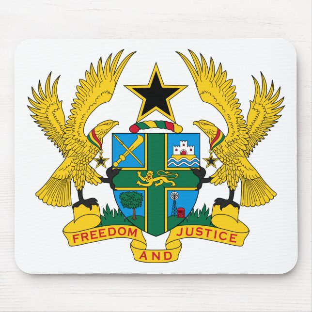 Alfombrilla De Ratón Escudo de armas de Ghana (Frente)