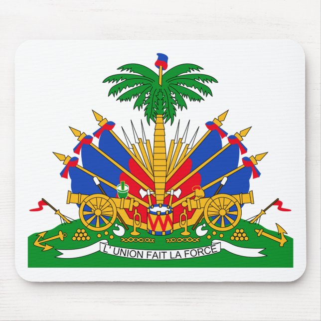 Alfombrilla De Ratón Escudo de armas de Haití (Frente)