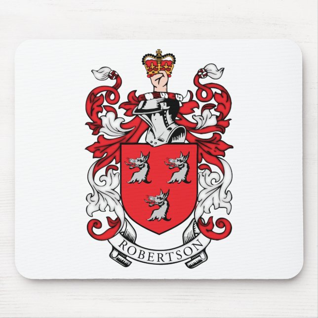 Alfombrilla De Ratón Escudo de armas de la familia de Robertson (Frente)