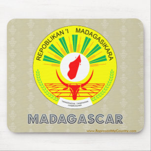 Alfombrilla De Ratón Escudo de armas de Madagascar