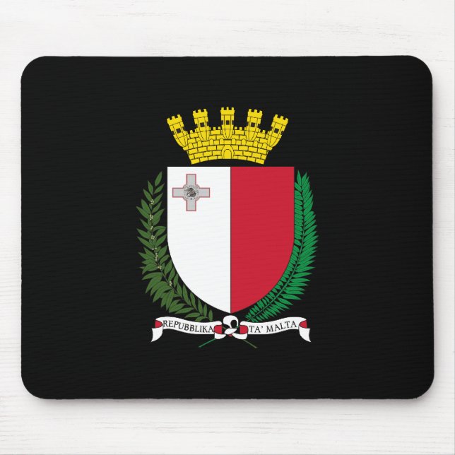 Alfombrilla De Ratón Escudo de armas de Malta (Frente)