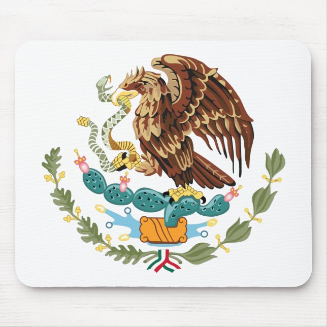 Alfombrilla De Ratón Escudo de Armas de México Mousepad (Frente)