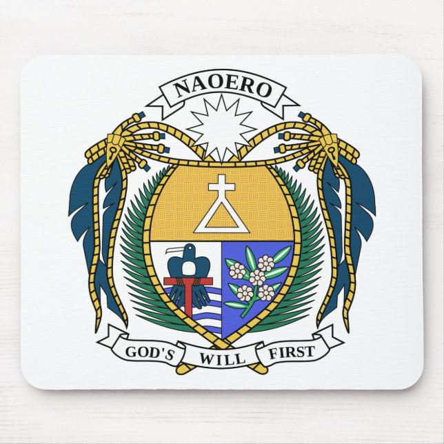 Alfombrilla De Ratón Escudo de armas de Nauru (Frente)