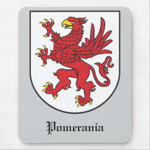 Alfombrilla De Ratón Escudo de Armas de Pomerania Arte Majestuoso del G