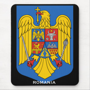 Alfombrilla De Ratón Escudo de armas de Rumania Mousepad