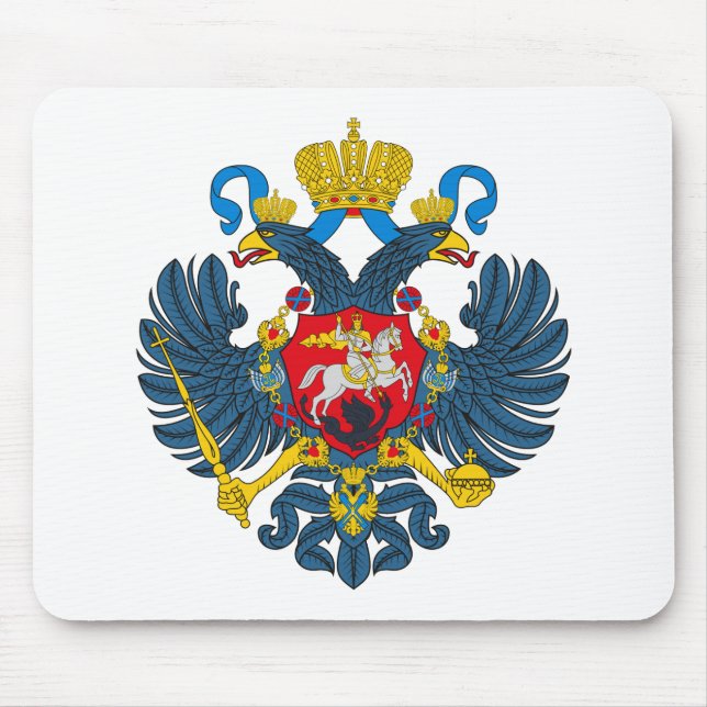Alfombrilla De Ratón Escudo de armas de Rusia (siglo XVIII) Mousepad (Frente)