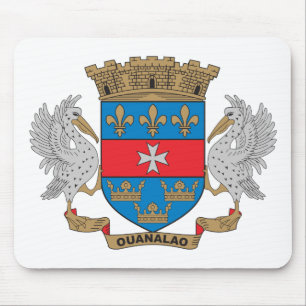 Alfombrilla De Ratón Escudo de armas de St Barthelemy