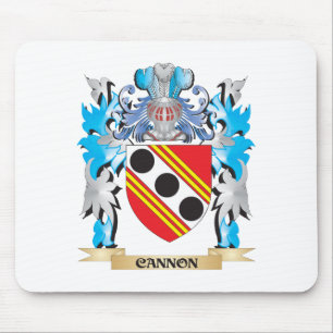 Alfombrilla De Ratón Escudo de armas del cañón - escudo de la familia