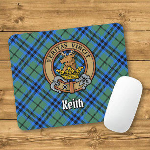 Alfombrilla De Ratón Escudo de armas del Clan Keith sobre tartán