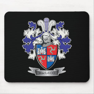 Alfombrilla De Ratón Escudo de armas del escudo de la familia de