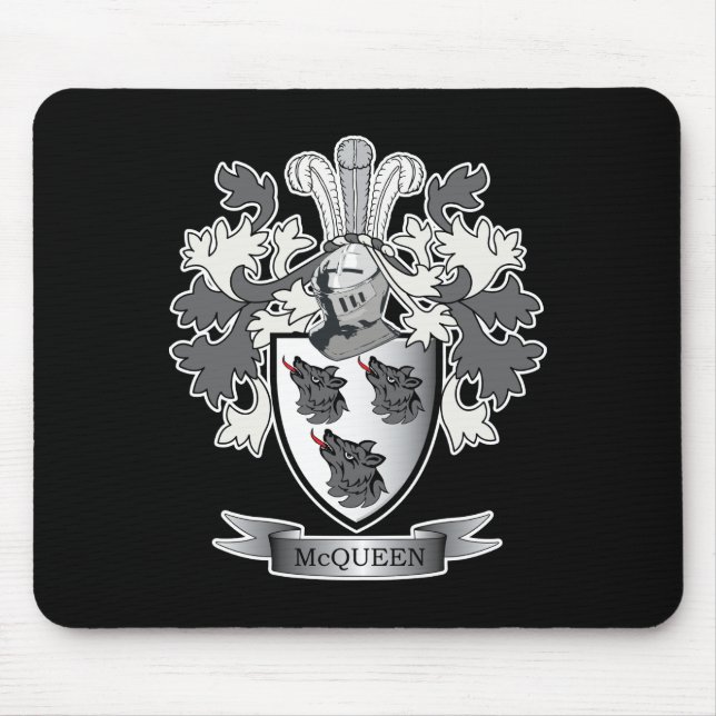 Alfombrilla De Ratón Escudo de armas del escudo de la familia de (Frente)