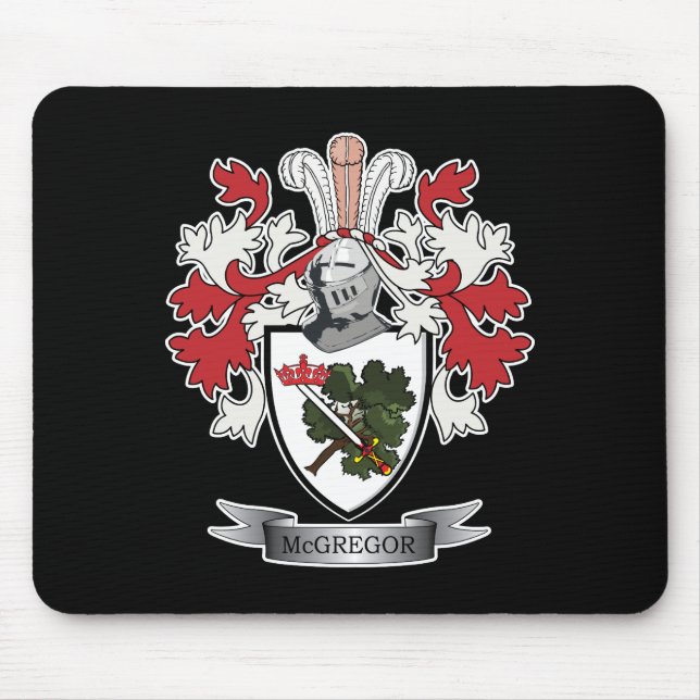 Alfombrilla De Ratón Escudo de armas del escudo de la familia de (Frente)