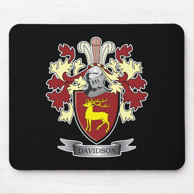 Alfombrilla De Ratón Escudo de armas del escudo de la familia de (Frente)