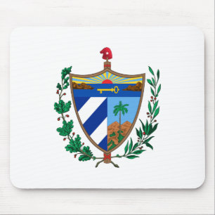 Alfombrilla De Ratón escudo de armas del país Cuba símbolo emblema band