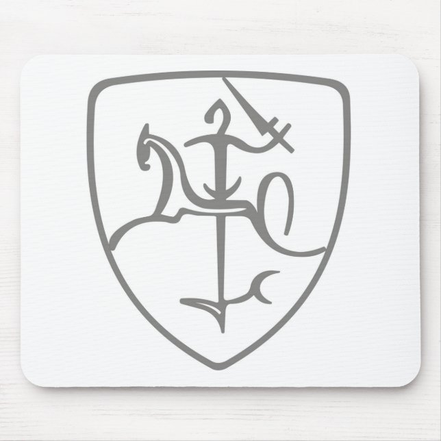 Alfombrilla De Ratón Escudo de armas lituano Vytis Mat/Pad (Frente)