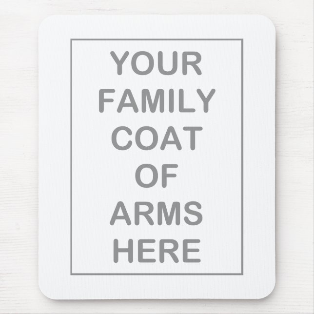 Alfombrilla De Ratón Escudo de armas Mousepad (Frente)