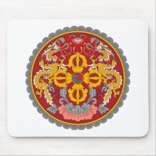 Alfombrilla De Ratón Escudo de armas Mousepad de Bhután