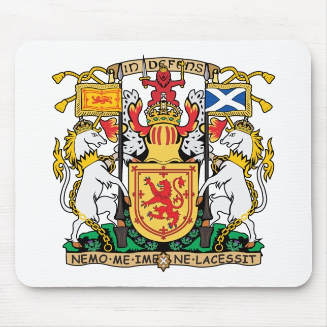 Alfombrilla De Ratón Escudo de armas Mousepad de Escocia (Frente)