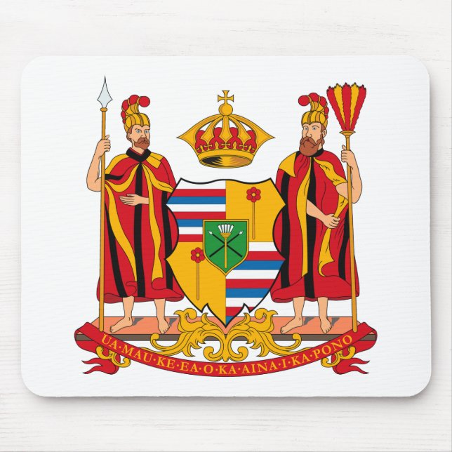 Alfombrilla De Ratón Escudo de armas Mousepad de Hawaii (Frente)