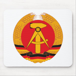 Alfombrilla De Ratón Escudo de armas Mousepad de la Alemania Oriental