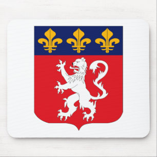 Alfombrilla De Ratón Escudo de armas Mousepad de Lyonnais