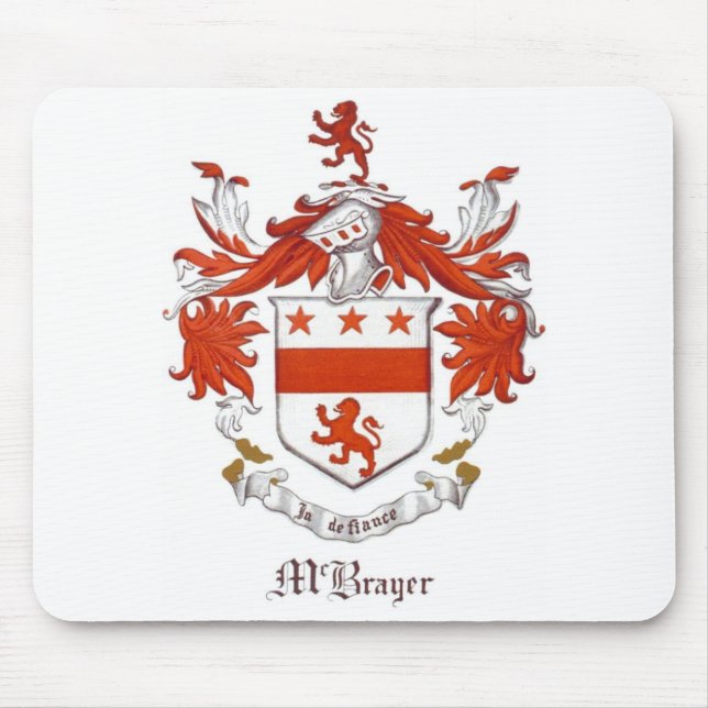 Alfombrilla De Ratón Escudo de armas Mousepad de McBrayer (Frente)