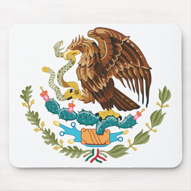 Alfombrilla De Ratón Escudo de armas Mousepad de México (Frente)