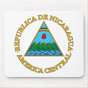 Alfombrilla De Ratón Escudo de armas Mousepad de Nicaragua