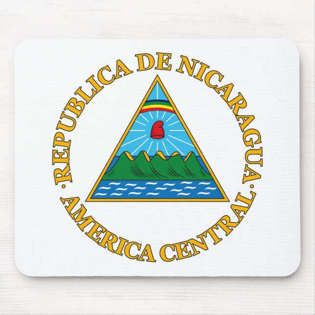 Alfombrilla De Ratón Escudo de armas Mousepad de Nicaragua (Frente)