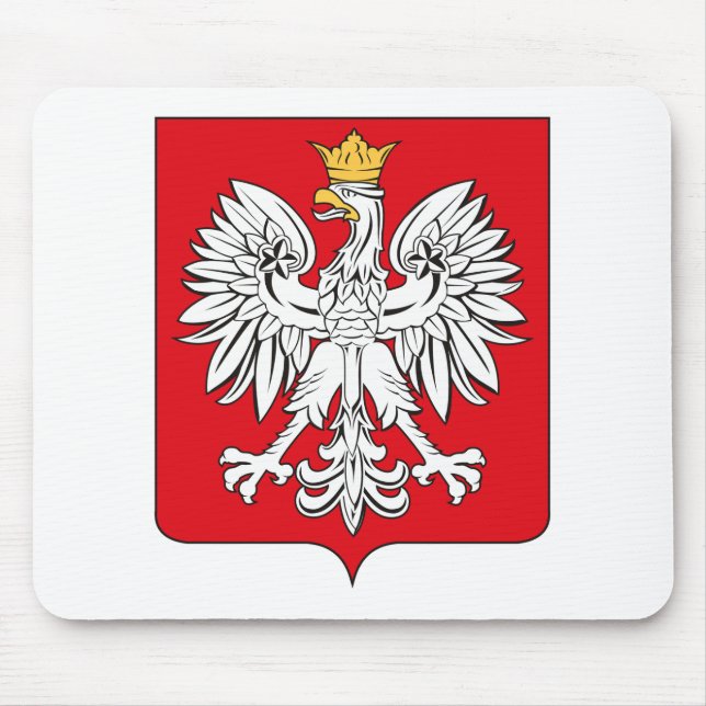Alfombrilla De Ratón Escudo de armas Mousepad de Polonia (Frente)